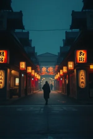 退潮后裸露的礁石与沙滩上一道拖曳的水痕