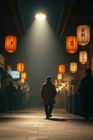 废钢堆旁一只倒扣的玻璃蜜罐与斑驳地面