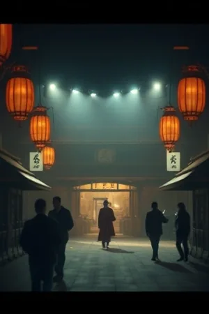 深夜海面上一束缓缓扫过的灯塔光柱
